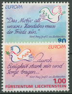 Liechtenstein 1995 Europa CEPT Frieden Freiheit Fiedenstauben 1103/04 Postfrisch - Unused Stamps