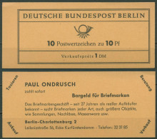 Berlin Markenheftchen 1962 Dürer MH 3a RLV VI Postfrisch - Carnets