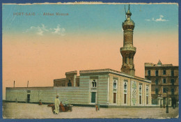Port Said Abbas Mosque Moschee, Gelaufen 1923 (AK3498) - Puerto Saíd