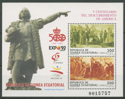 Äquatorialguinea 1992 Kolumbus Entdeckung Amerikas Block 322 Postfrisch (C29829) - Guinée Equatoriale