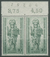 Berlin 1955 25 Jahre Bistum Berlin Paar Mit Bogen-Nr. 133 Bg.-Nr. Postfrisch - Ongebruikt