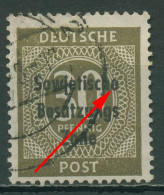 SBZ Allgemeine Ausgabe 1948 Freim. Mit Aufdruckfehler 208 IV Gestempelt - Sonstige & Ohne Zuordnung