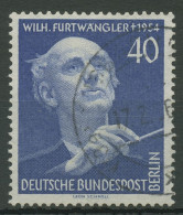 Berlin 1955 1. Todestag Von Wilhelm Furtwängler 128 Gestempelt - Gebruikt