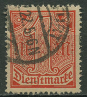 Deutsches Reich Dienstmarken 1920 Ohne 21, D 30 Gestempelt Geprüft - Dienstmarken