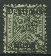 Deutsches Reich Dienst 1920 Württemberg Mit Aufdruck D 57 Gestempelt Geprüft - Dienstzegels