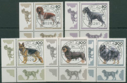 Bund 1995 Jugend: Tiere Hunde Hunderassen 1797/01 Ecke 3 TOP-Stempel (E2427) - Oblitérés