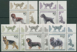Bund 1995 Jugend: Tiere Hunde Hunderassen 1797/01 Ecke 2 Postfrisch (E2419) - Nuevos