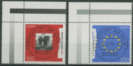 Bund 1995 Europa CEPT Frieden Freiheit 1790/91 Ecke 1 Mit TOP-Stempel (E2400) - Used Stamps