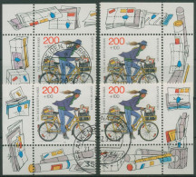 Bund 1995 Tag Der Briefmarke Postbotin 1814 Alle 4 Ecken Gestempelt (E2469) - Used Stamps