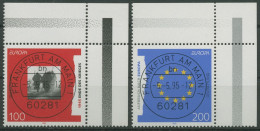 Bund 1995 Europa CEPT Frieden Freiheit 1790/91 Ecke 2 Mit TOP-Stempel (E2403) - Used Stamps