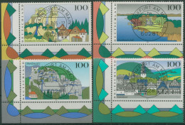 Bund 1995 Landschaften 1807/10 Ecke 3 Mit TOP-Stempel (E2459) - Used Stamps