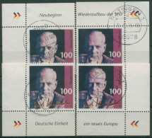 Bund 1995 Politiker Kurt Schumacher 1824 Alle 4 Ecken Gestempelt (E2488) - Used Stamps