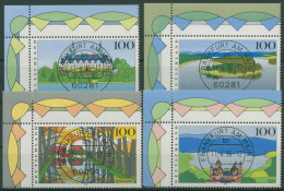 Bund 1996 Landschaften Spreewald Eifel 1849/52 Ecke 1 Mit TOP-Stempel (E2562) - Usados