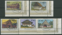 Bund 1995 Bauwerke Bauernhäuser 1819/23 Ecke 4 Gestempelt (E2484) - Gebraucht