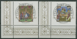 Bund 1996 Weihnachten Miniaturen 1891/92 Ecke 3 Mit TOP-Stempel (E2677) - Usados