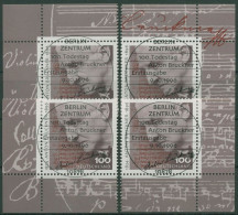 Bund 1996 Komponist Anton Bruckner 1888 Alle 4 Ecken Mit TOP-ESST Berlin (E2658) - Usados