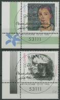 Bund 1996 Europa CEPT Berühmte Frauen 1854/55 Ecke 3 Mit TOP-ESST Bonn (E2582) - Usados