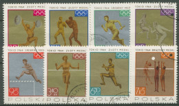 Polen 1965 Olympia Tokio Medaillen 1623/30 Gestempelt - Used Stamps
