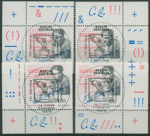 Bund 1996 Schriftsteller Carl Zuckmayer 1893 Alle 4 Ecken TOP-ESST Berlin(E2686) - Used Stamps