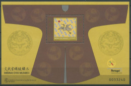 Macau 1998 Rangabzeichen Der Mandarine Kranich Block 58 Postfrisch (C26669) - Hojas Bloque