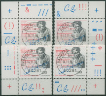 Bund 1996 Schriftsteller Carl Zuckmayer 1893 Alle 4 Ecken TOP-Stempel (E2685) - Used Stamps