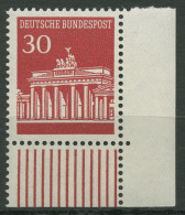 Bund 1966 Brandenburger Tor Bogenmarken 508 Ecke 4 Postfrisch - Ungebraucht