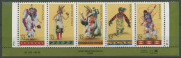 USA 1996 Indianische Tänze 2730/34 Rf II ZD Mit Plattennummer Postfrisch(C62340) - Ongebruikt