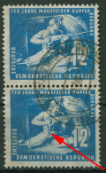DDR 1950 Mansfelder Kupferschieferbergbau Mit Plattenfehler 273 F 7 D Gestempelt - Variétés Et Curiosités