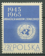 Polen 1965 20 Jahre Vereinte Nationen UNO 1631 Postfrisch - Nuovi