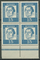 Bund 1961 Bedeutende Deutsche 4er-Block Aus MHB 351 Y P UR Postfrisch - Ungebraucht