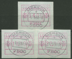 Luxemburg 1983 Automatenmarke Automat P 2504 Satz 1.4 D S4 Gestempelt - Postage Labels