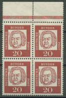 Bund 1961 Bedeutende Deutsche 4er-Block Aus MHB 352 Y P OR Dgz Postfrisch - Ungebraucht