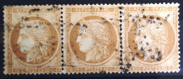 FRANCE                           N° 36 X 3                  OBLITERE                Cote : 350 € - 1870 Siège De Paris