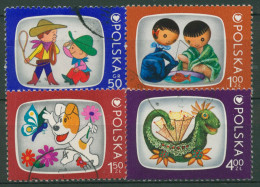 Polen 1975 Kinderfernsehen Filme 2392/95 Gestempelt - Used Stamps