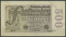 Dt. Reich 500 Millionen Mark 1923, DEU-125h FZ BB, Leicht Gebraucht (K1157) - 500 Miljoen Mark