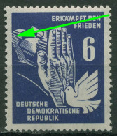 DDR 1950 Frieden Mit Plattenfehler 276 F 31 Postfrisch - Variétés Et Curiosités