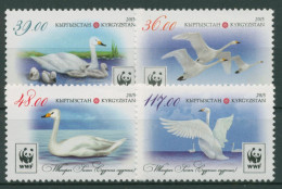 Kirgisien 2015 WWF Naturschutz Tiere Vögel Der Schwan 842/45 A Postfrisch - Kyrgyzstan