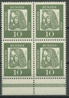 Bund 1961 Bedeutende Deutsche 4er-Block Aus MHB 350 Y P UR Postfrisch - Neufs