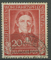 Bund 1949 Wohlfahrt Helfer Der Menschheit 119 Gestempelt Min. Verfärbt (R81027) - Used Stamps