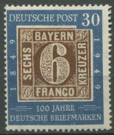Bund 1949 100 Jahre Dt. Briefmarken 115 Entfalzt (R81003) - Unused Stamps