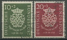 Bund 1950 Siegel Von Joh. Seb. Bach 121/22 Gestempelt, Kl. Zahnfehler (R81037) - Used Stamps