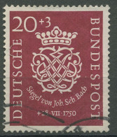 Bund 1950 Siegel Von Joh. S. Bach 122 Wellenstempel (R81039) - Gebraucht