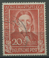Bund 1949 Wohlfahrt Helfer Der Menschheit 119 Gestempelt Kl. Zahnfehler (R81028) - Used Stamps