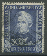 Bund 1949 Wohlfahrt Helfer Der Menschheit 120 Gestempelt, Nachgezähnt (R81032) - Used Stamps
