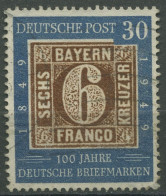 Bund 1949 100 Jahre Dt. Briefmarken 115 Gestempelt, Zahnfehler (R81005) - Gebruikt
