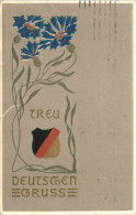 Treu Deutscher Gruss - Prägekarte - Other & Unclassified