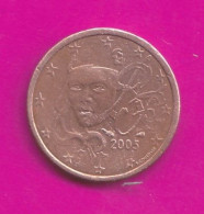 France, 2005- 2 Euro Cent- Mint Director Hubert Lerivière- Copper Plated Steel- Obverse Marianne De Courtiade. - Francia