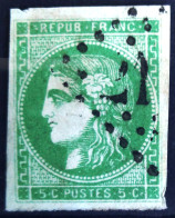 FRANCE                           N° 42 B                 OBLITERE                Cote : 220 € - 1870 Bordeaux Printing