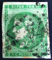 FRANCE                           N° 42 B                 OBLITERE                Cote : 220 € - 1870 Ausgabe Bordeaux