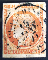 FRANCE                           N° 48                 OBLITERE                Cote : 160 € - 1870 Ausgabe Bordeaux